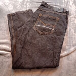 Rocawear Jeans Mens 42X32 Blue‎ Dark Wash Denim Classic Fit Baggy Hip-Hop